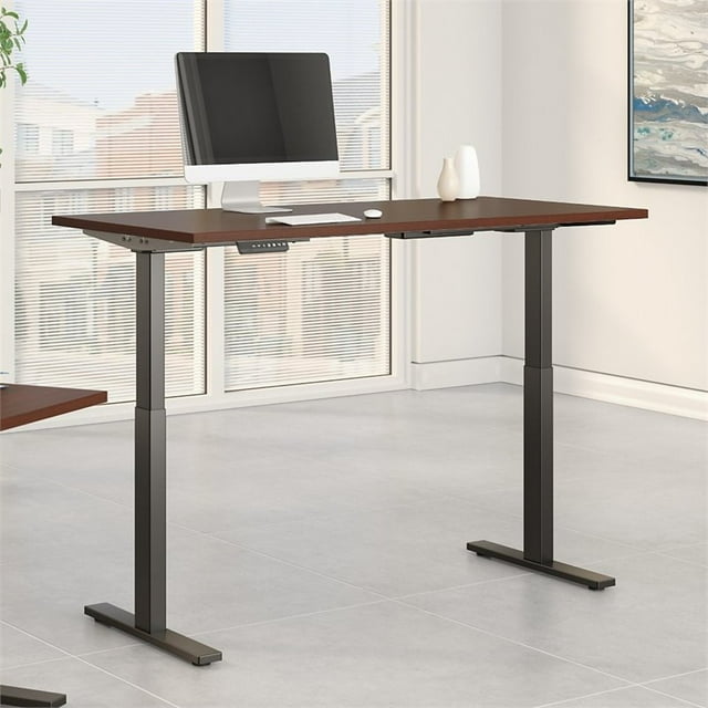 Move 60 Series Bureau Réglable 60W x 30D en Cerisier Récolte - Bois Manufacturé