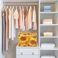 thumbnail image 5 of Iauyy Large Storage Box with Lid - Foldable Home Storage Bins for Clothes Toy Holiday Decor, Sunflower Seamless (42*32*30cm), 5 of 6