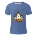thumbnail image 4 of Handshe Men's Halloween Printed Short Sleeve Round Neck T-Shirt - Casual Fashion Blouse, 4 of 5