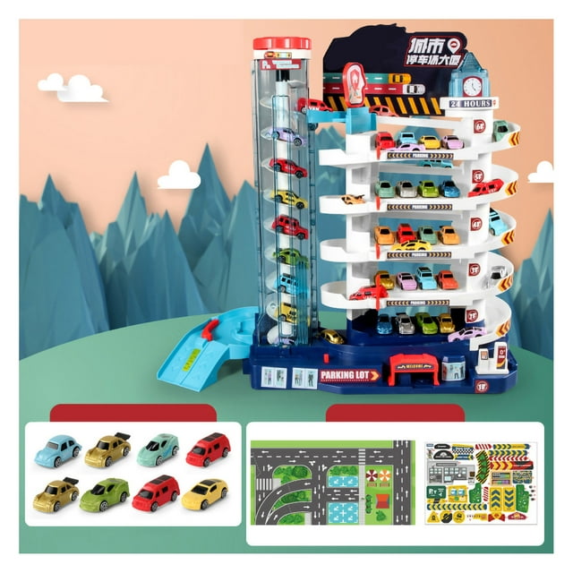 Track Car Rails Toy Flexible Slide Adventure Birthday Gift Electric Vehicle Track Toy for Children Toddler
