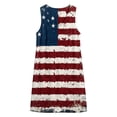 thumbnail image 4 of Erwazi Summer Dresses for Women 4th Of July Printed Crew Neck Sleeveless Ankle Length Dress Celebrations Outdoor Parties Activities Casual Dresses, 4 of 6