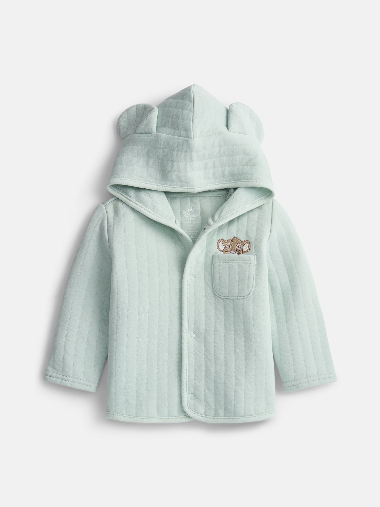 Disney Baby Wishes + Dreams Classics Hooded Cardigan, Bodysuit and Pants Set, 3-Piece, Sizes 0/3M-18M