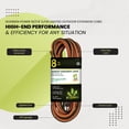 thumbnail image 5 of Go Green Power Inc. Gg-13708 Cable De Extensión Resistente 16/3, Color Naranja, 8 Pies, 5 of 5