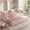 Pink-1, variant on avobird Cozy Gingham Daybed with Trundle Twin Size Sofa Bed for Living Room, Sleeper Sofa with USB Port and Adorable Wave Shaped, Linen Fabric, Pink