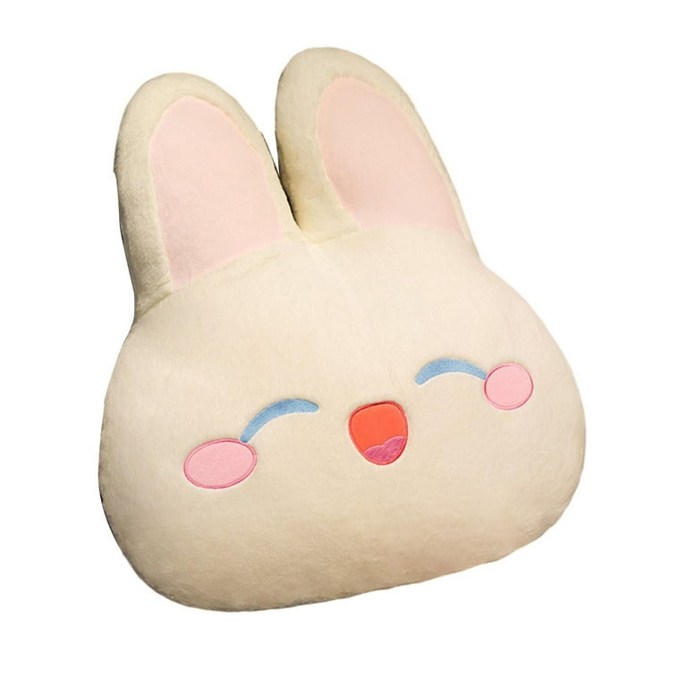 45cm Rabbit Head Pillow Fluffy PP Cotton Filling Lovely Bunny Doll
