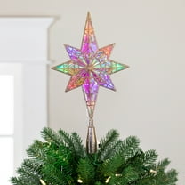 Northlight LED Star of Bethlehem Christmas Tree Topper - 14.5" - Champagne Gold - Multi Lights