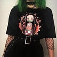 thumbnail image 3 of Caliente Anime japonés Demon Slayer camiseta de los hombres Kawaii Kimetsu No Yaiba gráfico Tees Tanjirou Kamado Unisex Tops divertido camiseta mujerpangjing, 3 of 4