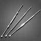 thumbnail image 2 of EeaseMX 3 piezas de acero inoxidable resistente para orejas, prácticos palillos de doble punta (plateados), 2 of 7