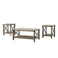 thumbnail image 2 of Home Square 3-Pcs Rustic Wood and Metal Living Room Furniture Set, Gray Wash, 2 of 12