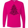 thumbnail image 3 of Inktastic Furry Christmas Tree As Pawprints Long Sleeve T-Shirt, 3 of 5