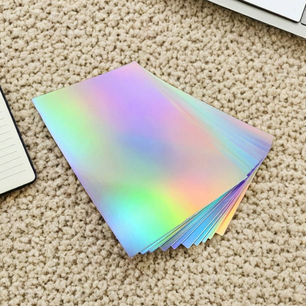 OUNONA Para Scrapbooking Colorida Con Textura Metálica Resistente Y Acabado Vibrante Arcoíris
