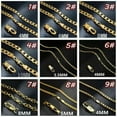 thumbnail image 3 of U8MO 18K Gold Plated 20inch Copper Metal Open Link Chains Necklaces Jewelry-2# 6mm, 3 of 8