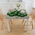 thumbnail image 3 of COMIO Square Fitted Table Cloths Ireland Holiday Happy St Patrick's Day Blessed Lucky Charm Shamrocks Four Leaf Clovers Cream Burlap White, 3 of 7