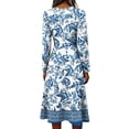 thumbnail image 4 of Women's Summer Maxi Dress Plus Size Flowy Casual V Neck Wrap Dress Elegant Formal Floral a Line Dress, 4 of 5