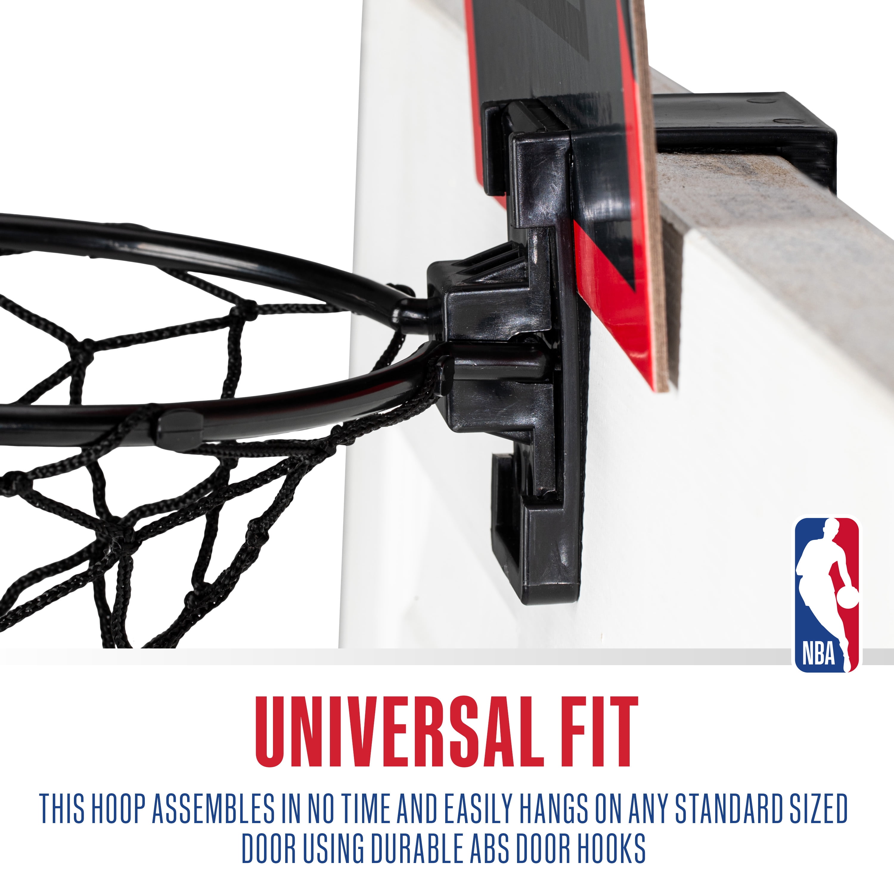 Franklin Sports NBA Chicago Bulls Mini Over the Door Basketball Hoop - Kids Indoor Mini Basketball Hoop with Basketball - NBA Fan Shop Mini Hoop for Bedroom + Office - Over the Door Mini Hoop Set