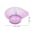 thumbnail image 2 of Unique Bargains 1 Set Portable Hair Dye Color Bowl Kit for Bathroom Vanities Purple Plastic, 2 of 5