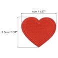 thumbnail image 2 of Uxcell parches de hierro en forma de corazón, parches bordados para transferencias de ropa, reparación de ropa, rojo, 30PCS, 1.57"x1.37", 2 of 6