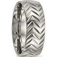 thumbnail image 4 of Titanium Polished Diamond Cut 8mm Band (Size 10.5) Made In China tb455-10.5, 4 of 5