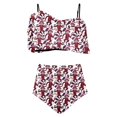 thumbnail image 4 of FcBaudy Womens Swimsuits Two Piece Swimsuit for Women Bathing Suit for Women Tankini Swimsuits for Women Women's Ruffled Bikini Swimsuit Set Women Swimsuit, 4 of 5