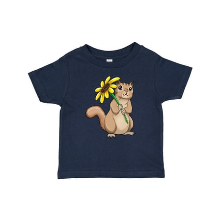 

Inktastic Cute Chipmunk with Sunflower Gift Baby Boy or Baby Girl T-Shirt