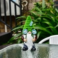 thumbnail image 1 of Xihbxyly Gnomo de Jardín Solar, Luces Led con Corona de Girasol, Estatua de Resina Resistente a La Intemperie, Decoración para Patio, Adorno para Jardín, Iluminación Solar, Tamaño 30 X 15 Cm, 1 of 2