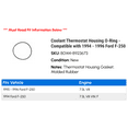 thumbnail image 2 of Coolant Thermostat Housing O-Ring - Compatible with 1994 - 1996 Ford F-250 1995, 2 of 2