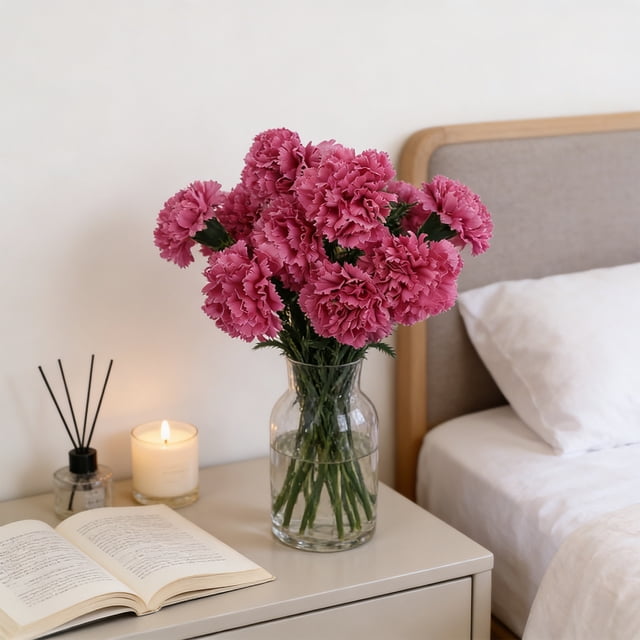 Artificial Carnation Flowers For Home Decor Desktop Decorations And Holiday Gifts