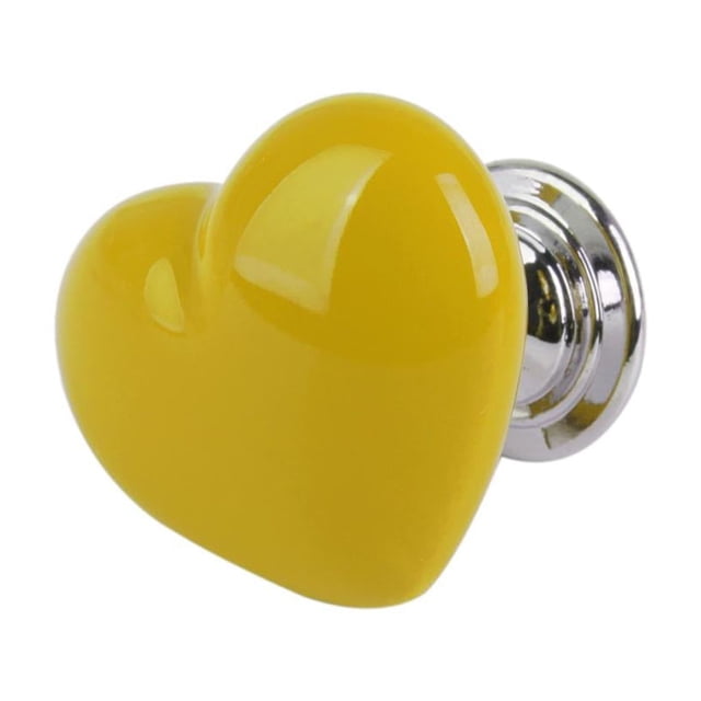 Manijas de cerámica para gabinetes de cajones - Pomos de gabinete con la apariencia de la cocina Amarillo_s