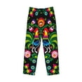 thumbnail image 4 of Fotbe Men'S Roosters And Flowersclassic Pajama Pants With Elastic Waist And Drawstring Pockets，Pajama Pants Mens Lounge Pants Super Soft, 4 of 9