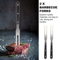 thumbnail image 4 of Shisuyan BBQ Barbecue Tool Stainless Steel Assorted Color 2Pcs 10.6X0.9X0.6In, 4 of 8