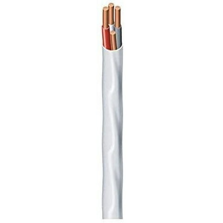 Southwire Building Wire 14 Ga, 3 Conductor 15 Amp 600 V 90 Deg C 25 ' White