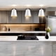 thumbnail image 5 of Lampara de techo colgante decorativa estilo nórdico 33 cm de diámetro ilios innova Blanco con dorado, 5 of 9