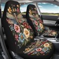 thumbnail image 4 of XYZCANDO Car Seat Covers Dragonfly Bloom 2 Pack Front Seat Cover Comfortable Truck Van SUV Elastic Non-Slip Car Front Seat Covers, 4 of 10