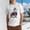 White, variant on Men DJ Skeleton Cat Sound Wave Graphic T-Shirt, Retro Music HUK Logo Crew Neck Poly Cotton Short Sleeve Casual Tee