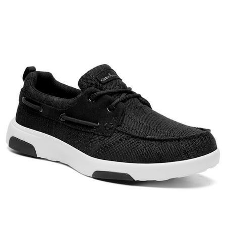 OrthoComfoot Women s Lace Up Boat Shoes with Arch Support  Comfortable Shoes for Plantar Fasciitis  Orthopedic Casual Deck Loafers for Heel and Foot Pain Relief