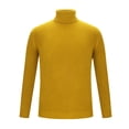 thumbnail image 5 of Yiliang Turtleneck Sweaters for Men Fall and Winter Long Sleeve Warm and Thermal Top Clothes ,Yellow,2XL, 5 of 6