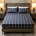 thumbnail image 6 of AuroraX King Fitted Bed Sheet Gray Fitted Sheets King Size, 6 of 6