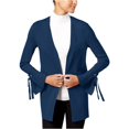thumbnail image 1 of Suéter tipo Cárdigan I-N-C con Adornos y Puños Anudados para Mujer Azul Extragrande, 1 of 1