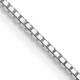 thumbnail image 1 of Sterling Silver Rhodium-Plated 1.1mm Box Chain (14 X 1.1) Made In Italy qbx022r-14, 1 of 5