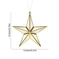 thumbnail image 3 of 2026 Christmas Home Party Decoration Gold Silver Red 8 Pointed Star Plastic Christmas Ornaments 5 Pointed Star Hanging Decorations For Christmas Tree Garland Holiday Festive Decor, 3 of 6
