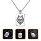 thumbnail image 3 of GOOHOCHY Collar de lobo, collar de animal, cadena de suéter, collar para hombre, joyería punk, regalo, 3 of 8