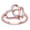 Rose gold, variant on YYKihy Heart-to-heart Ladies Diamond Engagement Ring Creative Jewelry Love Gif