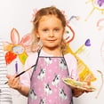 thumbnail image 3 of Pink French Bulldog Love Heart Kids Aprons for Girls and Boys,Adjustable Neck Strap Toddler Aprons for Kids Cooking Baking, 3 of 7