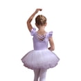 thumbnail image 2 of LYMAYTER Ballet Leotards Girls Toddler Tutu Dress Short Sleeve Party Costume (4-Tiered Layers)‌ 3Y-11Y, 2 of 8