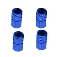 thumbnail image 2 of Linyer 4 Pieces Decorative Tire Caps Convenient Sturdy Tires Valves Cover Simple Tire Plug Covers Modifying Accessory for Modification Blue, 2 of 6