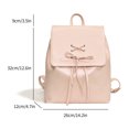 thumbnail image 4 of Mochila Escolar Niñas Bowknot Color Sólido para Adolescentes Mujeres, 4 of 9