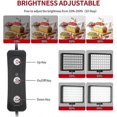 thumbnail image 3 of 2-Pack Desktop USB LED Video Lights Kit with 2 * Dimmable Fill Light 5600K + 2 * Extendable Tripod + 2 * Flexible Ballhead + 8 * Color Filters(Red/Yel, 3 of 5