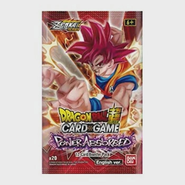 dragon ball super card game power absorbed Walmart Dragon Ball Super Zenkai Series 3 Trading Card Game, Power Absorbed  Booster Pack with 12 Cards