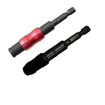 

Wovilon Barn Door Hardware Kit Cabinet Hardware Magnetic Screw Drill Tip Quick Change Locking Bit Holder With Spring Release