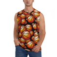thumbnail image 1 of Balery Vintage Basketball Camisetas sin mangas para hombre, absorbe la humedad y protege contra el mal olor.-X-Large, 1 of 7